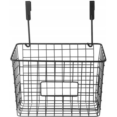 Orion Koszyk Zawieszany Na Drzwi Szafki Metalowy Czarny Radka 25x16x30 Cm Orion Koszyk Zawieszany Na Drzwi Szafki Metalowy Czarny Radka 25x16x30 Cm