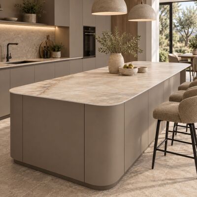 Kronospan Blat Wyspowy Hpl 140x63,5cm 4 Rogi Zaokrąglone R120 Breccia Vivaldo K594su Kronospan Blat Wyspowy Hpl 140x63,5cm 4 Rogi Zaokrąglone R120 Breccia Vivaldo K594su