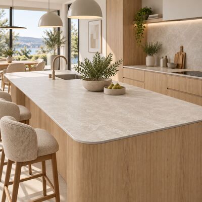 Kronospan Blat Wyspowy Hpl 140x63,5cm 4 Rogi Zaokrąglone R120 Cream Navona K367ph Kronospan Blat Wyspowy Hpl 140x63,5cm 4 Rogi Zaokrąglone R120 Cream Navona K367ph