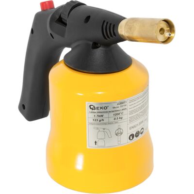 Geko Lampa Gazowa 1,7kw Na Kartusze 190g Z Zapłonem Piezo Regulacja Płomienia Geko Lampa Gazowa 1,7kw Na Kartusze 190g Z Zapłonem Piezo Regulacja Płomienia