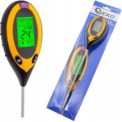 Geko Miernik Ph Gleby Kwasomierz Ziemi 4 W 1 Tester Geko Miernik Ph Gleby Kwasomierz Ziemi 4 W 1 Tester