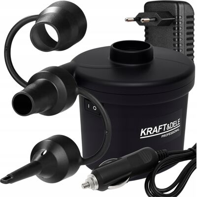 KRAFT&DELE Mocna Pompka Elektryczna Do Materaca Samochodowa Odsysacz Powietrz 12v 230v KRAFT&DELE Mocna Pompka Elektryczna Do Materaca Samochodowa Odsysacz Powietrz 12v 230v