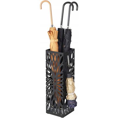 songmics Nowoczesny Ażurowy Parasolnik Czarny Metalowy Loft Stojak 49 Cm songmics Nowoczesny Ażurowy Parasolnik Czarny Metalowy Loft Stojak 49 Cm
