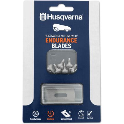 Noże Husqvarna Automower Endurance 6 Szt. Stal Węglowa 4 Krawędzie Noże Husqvarna Automower Endurance 6 Szt. Stal Węglowa 4 Krawędzie
