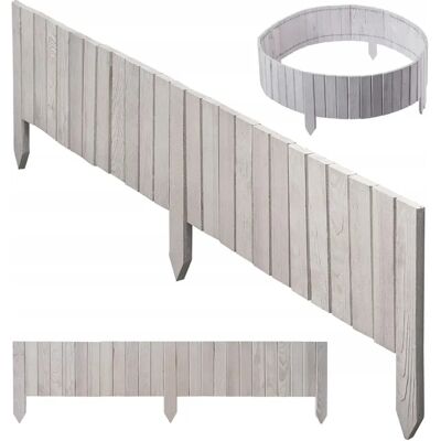 KADAX Obrzeże Palisada Ogrodowa Płotek Drewniany Trawnikowy Wbijany Biały 20x116 KADAX Obrzeże Palisada Ogrodowa Płotek Drewniany Trawnikowy Wbijany Biały 20x116