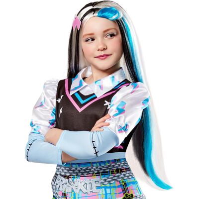 Monster Cable Peruka Frankie Stein Monster High Dla Dziewczynek Karnawał Halloween Monster Cable Peruka Frankie Stein Monster High Dla Dziewczynek Karnawał Halloween