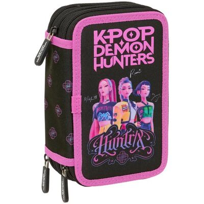 Safta Piórnik Szkolny Kpop Demon Hunters Negra, 3-Komorowy, 37 El. Safta Piórnik Szkolny Kpop Demon Hunters Negra, 3-Komorowy, 37 El.