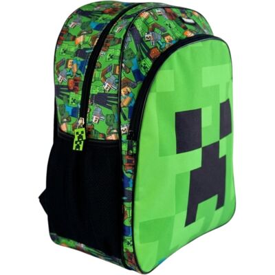 ABC Plecak Minecraft Z Motywem Twarzy 40 Cm Dla Uczniów I Fanów Gry ABC Plecak Minecraft Z Motywem Twarzy 40 Cm Dla Uczniów I Fanów Gry