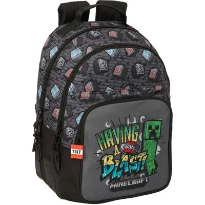 Safta Plecak Szkolny Minecraft Graffiti 42 Cm, Adaptowalny Safta Plecak Szkolny Minecraft Graffiti 42 Cm, Adaptowalny