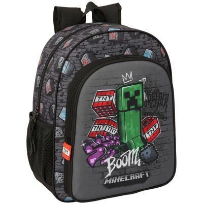 Safta Plecak Szkolny Minecraft Graffiti, Regulowany, 38 Cm Safta Plecak Szkolny Minecraft Graffiti, Regulowany, 38 Cm