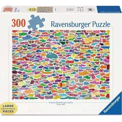 Puzzle Ravensburger 300 Elementów Psy I Kot Puzzle Ravensburger 300 Elementów Psy I Kot