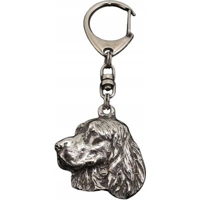 ART Springer Spaniel Brelok Breloczek Posrebrzany ART Springer Spaniel Brelok Breloczek Posrebrzany