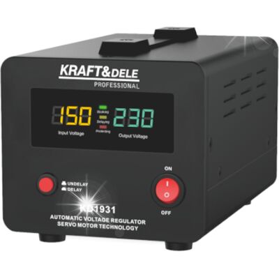 KRAFT&DELE STABILIZATOR NAPIĘCIA PRĄDU AVR 1000VA 230V KD1931 KRAFT&DELE STABILIZATOR NAPIĘCIA PRĄDU AVR 1000VA 230V KD1931
