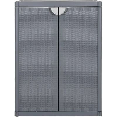 VMP Szafka Ogrodowa, Szara, 65x45x88 Cm, Rattan Pp VMP Szafka Ogrodowa, Szara, 65x45x88 Cm, Rattan Pp