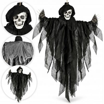Szkielet Wiszący Czarny Duch Dekoracja Halloween 75cm Fiestas Guirca Deko Szkielet Wiszący Czarny Duch Dekoracja Halloween 75cm Fiestas Guirca Deko