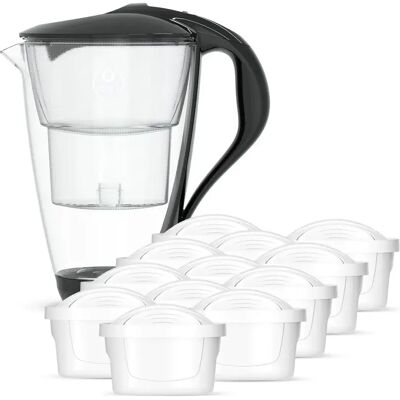 Szklany Dzbanek Filtrujący Dafi Crystal Led Czarny 12 Wkładów Unimax Szklany Dzbanek Filtrujący Dafi Crystal Led Czarny 12 Wkładów Unimax
