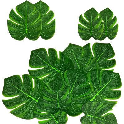 Monster Cable Sztuczne Liście Monstera 64 Sztuki W Dwóch Rozmiarach Zielone Monster Cable Sztuczne Liście Monstera 64 Sztuki W Dwóch Rozmiarach Zielone