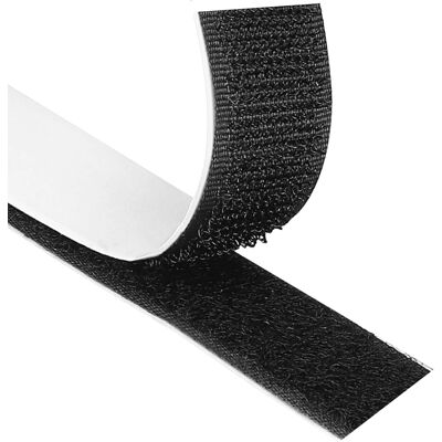 Inny producent Taśma rzepowa dwustronna samoprzylepna 20 mm x 8 m czarna Inny producent Taśma rzepowa dwustronna samoprzylepna 20 mm x 8 m czarna