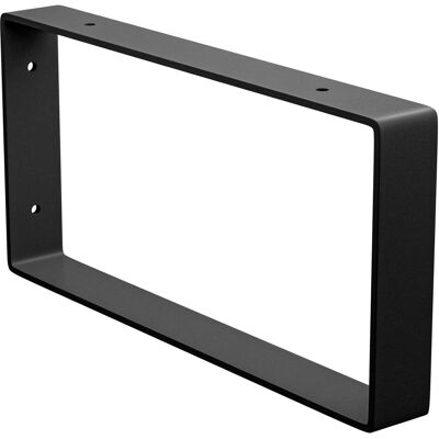 AMIG Uchwyt Do Półki Ściennej 12x26 Cm Czarny Matowy Stal AMIG Uchwyt Do Półki Ściennej 12x26 Cm Czarny Matowy Stal