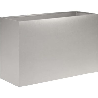 vidaXL Doniczka ogrodowa srebrny 80 x 40 x 50 cm Stal nierdzewna vidaXL Doniczka ogrodowa srebrny 80 x 40 x 50 cm Stal nierdzewna