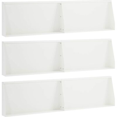 Vidaxl Mur Oporowy 6 Szt. 80 X 12 X 50 Cm Stal Biały Vidaxl Mur Oporowy 6 Szt. 80 X 12 X 50 Cm Stal Biały