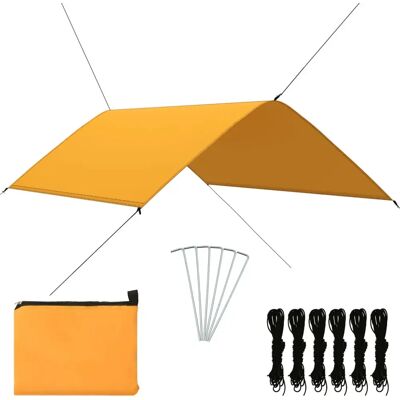 Vidaxl Płachta Biwakowa, 3x2 M, Żółta Vidaxl Płachta Biwakowa, 3x2 M, Żółta