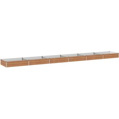 Vidaxl Podniesione Łóżko Ogrodowe Brązowy Drewno 600 X 80 X 24 Cm Vidaxl Podniesione Łóżko Ogrodowe Brązowy Drewno 600 X 80 X 24 Cm