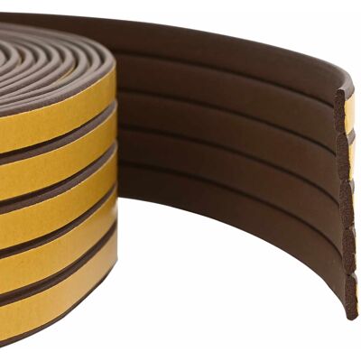 vidaXL Samoprzylepna uszczelka okienna brązowy 9 x 3 mm 25 m Guma EPDM vidaXL Samoprzylepna uszczelka okienna brązowy 9 x 3 mm 25 m Guma EPDM