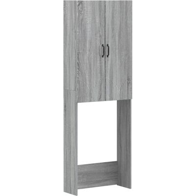 Vidaxl Szafka Toaletowa Hoorn Szary Sonoma 66 X 25,5 X 190 Cm Vidaxl Szafka Toaletowa Hoorn Szary Sonoma 66 X 25,5 X 190 Cm