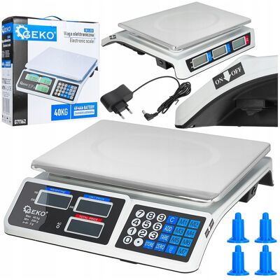 Geko Waga Elektroniczna Sklepowa Kuchenna Gastronomiczna Licząca Sztuki 40kg Geko Waga Elektroniczna Sklepowa Kuchenna Gastronomiczna Licząca Sztuki 40kg