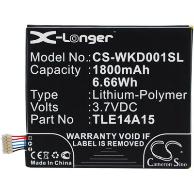 Wiko Darkmoon / Tle14a15 1800mah 6.66wh Li-Polymer 3.7v (Cameron Sino) Wiko Darkmoon / Tle14a15 1800mah 6.66wh Li-Polymer 3.7v (Cameron Sino)