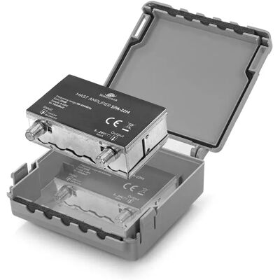 Spacetronik Wzmaczniacz Masztowy Vhf/uhf 5-24v Spa-22m Lte 5g Spacetronik Wzmaczniacz Masztowy Vhf/uhf 5-24v Spa-22m Lte 5g