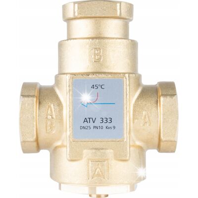 ZAWÓR TEMPERATUROWY OCHRONY POWROTU KOTŁA ATV 333 DN25 1 45°C 9m³/h AFRISO ZAWÓR TEMPERATUROWY OCHRONY POWROTU KOTŁA ATV 333 DN25 1 45°C 9m³/h AFRISO