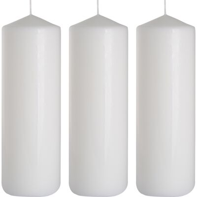 BISPOL ZESTAW 3 ŚWIEC STOŁOWYCH WALEC KLASYCZNA ŚWIECZKA 25cm 160h BISPOL ZESTAW 3 ŚWIEC STOŁOWYCH WALEC KLASYCZNA ŚWIECZKA 25cm 160h