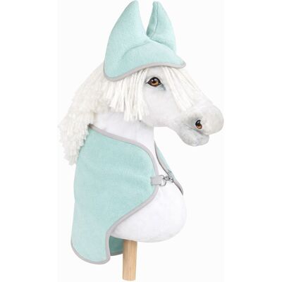 Super Zestaw dla Hobby Horse uniwersalny A4 i A5: polarowa derka + nauszniki - jasna mięta Super Zestaw dla Hobby Horse uniwersalny A4 i A5: polarowa derka + nauszniki - jasna mięta