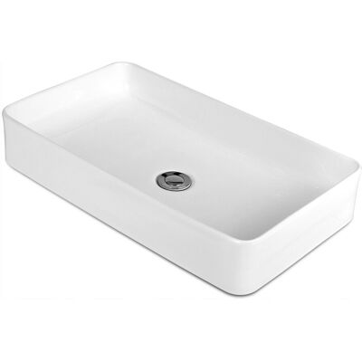 COSTWAY Zlew ceramiczny wolnostojący Zlew łazienkowy COSTWAY Zlew ceramiczny wolnostojący Zlew łazienkowy