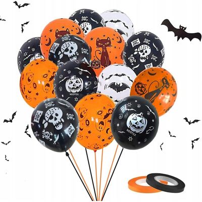 Inny producent Balon czerwony ZESTAW BALONÓW NA HALLOWEEN DEKORACJE 60X czaszka Inny producent Balon czerwony ZESTAW BALONÓW NA HALLOWEEN DEKORACJE 60X czaszka