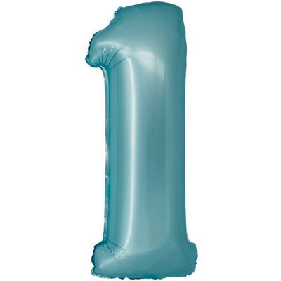 GODAN Balon Foliowy Cyfra 1 J.Niebieska Matowa Smart, 76cm GODAN Balon Foliowy Cyfra 1 J.Niebieska Matowa Smart, 76cm