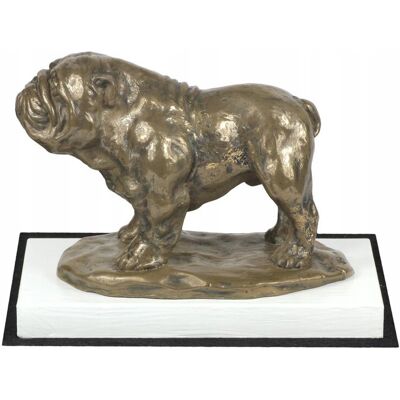 ART Bulldog I - statuetka psa, figurka na białej podstawie, trofeum na wystawę ART Bulldog I - statuetka psa, figurka na białej podstawie, trofeum na wystawę