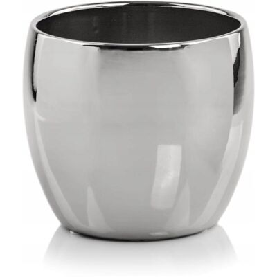 POLNIX CERAMICZNA OSŁONKA DONICZKA KULA 23cm SREBRNA POLNIX CERAMICZNA OSŁONKA DONICZKA KULA 23cm SREBRNA