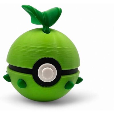 MoranQ Chikorita Ball – Figurka Pokémon – Kolekcjonerska Pokeball 7 cm MoranQ Chikorita Ball – Figurka Pokémon – Kolekcjonerska Pokeball 7 cm