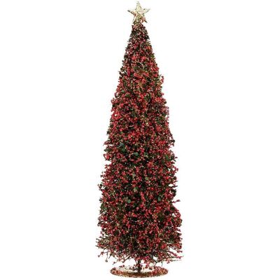 VILLA ITALIA Choinka świąteczna zielono czerwona 55 cm SAN NICOLA VILLA ITALIA Choinka świąteczna zielono czerwona 55 cm SAN NICOLA