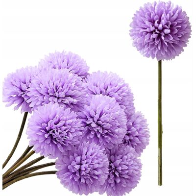 Inny producent CHRYZANTEMA FIOLETOWA KULKA SZTUCZNE KWIATY STROIK BUKIET WAZON 30cm Inny producent CHRYZANTEMA FIOLETOWA KULKA SZTUCZNE KWIATY STROIK BUKIET WAZON 30cm