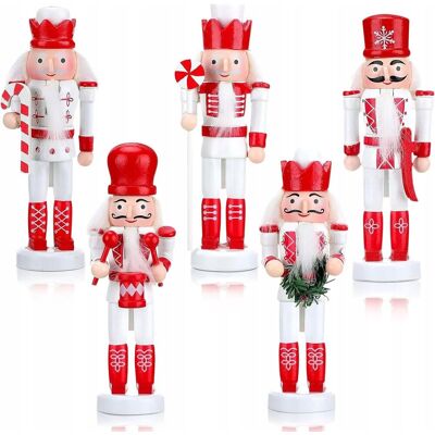 inna (Inny) Dekoracja Ozdoba świąteczna Dziadek do orzechów Figurka miniaturowa 5szt inna (Inny) Dekoracja Ozdoba świąteczna Dziadek do orzechów Figurka miniaturowa 5szt