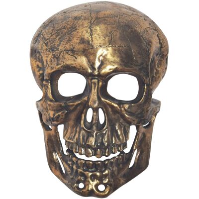 FineBuy Dekoracja Ścienna Czaszka Aluminium 41 cm Metalowa Rzeźba Nowoczesna FineBuy Dekoracja Ścienna Czaszka Aluminium 41 cm Metalowa Rzeźba Nowoczesna