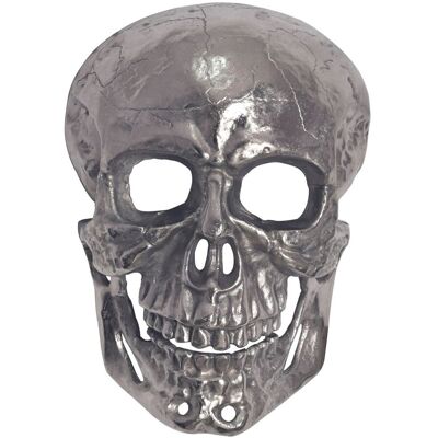 FineBuy Dekoracja Ścienna Czaszka Aluminium 41 cm Metalowa Rzeźba Nowoczesna FineBuy Dekoracja Ścienna Czaszka Aluminium 41 cm Metalowa Rzeźba Nowoczesna