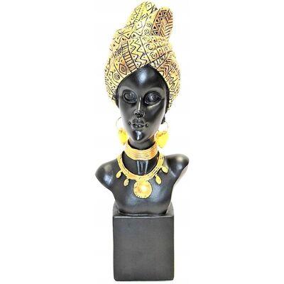 Queen Isabell DEKORACYJNA FIGURKA KOBIETY W TRADYCYJNYM AFRYKAŃSKIM NAKRYCIU GŁOWY Queen Isabell DEKORACYJNA FIGURKA KOBIETY W TRADYCYJNYM AFRYKAŃSKIM NAKRYCIU GŁOWY