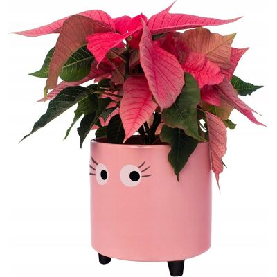 Inny producent Doniczka ceramika różowy Fisura 11 cm x 12,5 x 13 cm Inny producent Doniczka ceramika różowy Fisura 11 cm x 12,5 x 13 cm