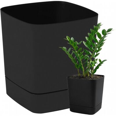 Inny producent DONICZKA DONICA OGRODOWA KWIETNIK TARAS BALKON CZARNA Z PODSTAWKĄ 34X36,5cm Inny producent DONICZKA DONICA OGRODOWA KWIETNIK TARAS BALKON CZARNA Z PODSTAWKĄ 34X36,5cm