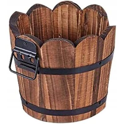 Inny producent DONICZKA DREWNIANA 12 CM OKRĄGŁA RĘCZNIE ROBIONA Z OTWOREM DRENAŻOWYM Inny producent DONICZKA DREWNIANA 12 CM OKRĄGŁA RĘCZNIE ROBIONA Z OTWOREM DRENAŻOWYM